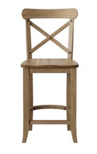 lot 43 image: Threshold Litchfield X-Back 24 Counter Stool -Driftwood