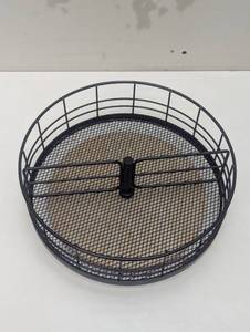 lot 20 image: 11 Round MetalWood Organizer - Rotates