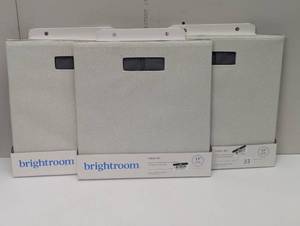 lot 33 image: 3 Pack - 13 x 13 Fabric Bin - Brightroom - Khaki - 3 Pack
