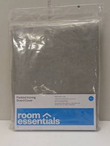 lot 42 image: Wide Ironing Board Cover Gray - Room Essentials Scorch-Resistant, Cotton & Polyester, 50x19.5