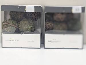 lot 69 image: 16pc Decorative Wrapped Moss Ball Filler