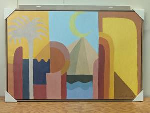 lot 125 image: 36 x 24 - Opalhouse Framed Painted Canvas Art