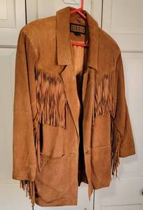 lot 144 image: Studio Western Fringed Suede Jacket  Size L