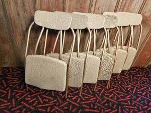 lot 310 image: Six Chair Card Table Set