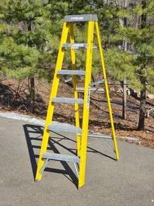 lot 353 image: 6 Foot Fiberglass Step Ladder