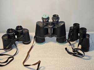 lot 252 image: Vintage Binocular Collection - (3)