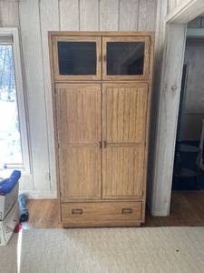 lot 64 image: MCM Farmhouse Entertainment Cabinet