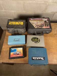 lot 265 image: Workshop Power Tools Collection - Stapler - Torch - Sander - Drill - Soldering Iron - Craftsman Wrench Set
