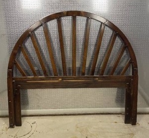 lot 66 image: Mid-Century Modern Vintage Full Size Headboard