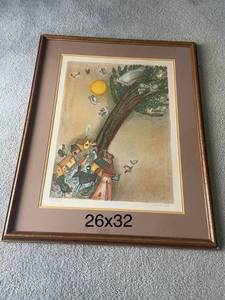 lot 269 image: SIGNED Abstract Modern Fine Art Print - Francoise Debert - 136175