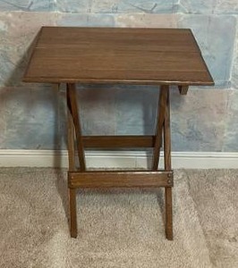 lot 277 image: Vintage Folding TV Table