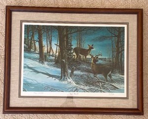 lot 234 image: SIGNED ARTIST PROOF Terry Redlin Naturalist Fine Art Print - Night Watch - 183240