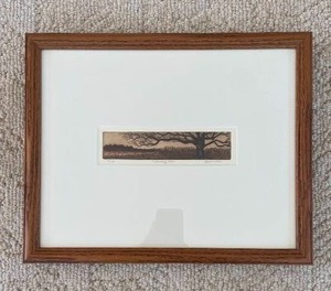 lot 236 image: SIGNED Stunning Fine Art Winter Landscape Print  - Sarah Rishel - Standing Tall - 72100
