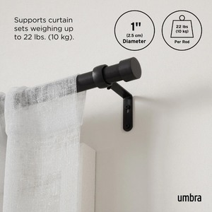lot 24 image: Umbra Curtain Rod 2pk