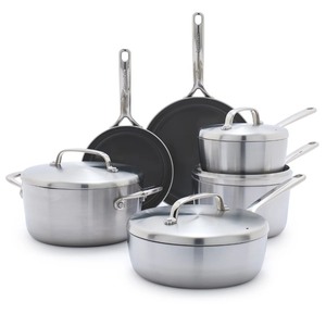 lot 49 image: Infinite8 Healthy Ceramic Nonstick 5 Pan Set - GP5