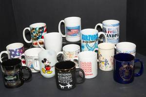 lot 32 image: Variety of Coffee Cups - 15 Pieces