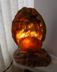 lot 40 image: Ye Olde Curiosity Shop Oyster Lamp