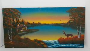 lot 93 image: Vintage Original Oil Painting by Jake Overbeek