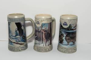 lot 98 image: Three Miller Collectible Beer Mugs