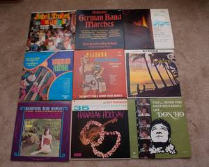 lot 78 image: Lot of 9 Vintage LP Vinyl Records  Various Artists & Genres - Hawaiian Music - Don Ho