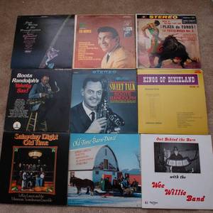 lot 144 image: Lot of 9 Vintage LP Vinyl Records  Various Artists & Genres - Boots Randolph, Kings of Dixieland