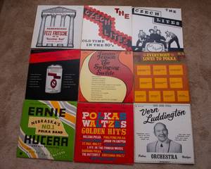 lot 158 image: Lot of 9 Vintage LP Vinyl Records  Various Artists & Genres - Czech Lites, Vern Luddington