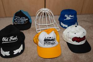 lot 170 image: Humorous Hats and Fitted Hat Cleaner