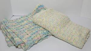 lot 184 image: Adorable Hand Crocheted Baby Blankets