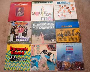 lot 204 image: Lot of 9 Vintage LP Vinyl Records  Various Artists & Genres