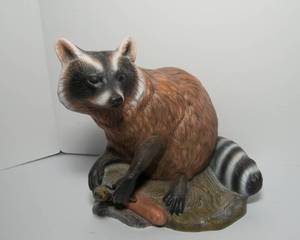 lot 243 image: Raccoon and Turtle Figurine