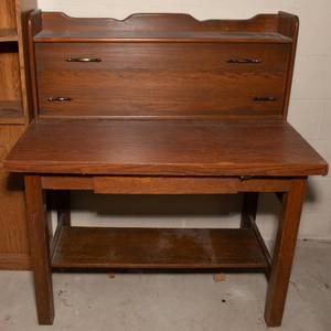 lot 249 image: TableDesk with Solid Wood Top