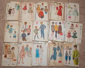 lot 255 image: 15 Different 1950s Sewing Patterns  Retro