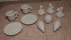 lot 270 image: Box of Various Greenware Projects