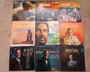 lot 325 image: Lot of 9 Vintage LP Vinyl Records  Various Artists & Genres - Buck Owens, John Gary