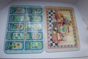 lot 323 image: Large Glass Trivets - Set of Two