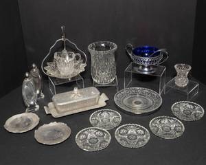 lot 349 image: Cut Glass Serving Ware - 14 Pieces