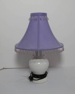 lot 351 image: Adorable Purple Lamp