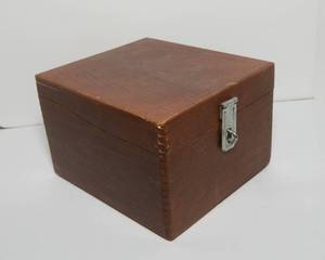 lot 408 image: Artist Peters Wood Products Wooden Box from 1966