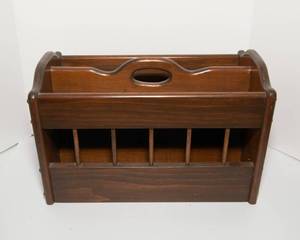 lot 411 image: Wooden Magazine Rack