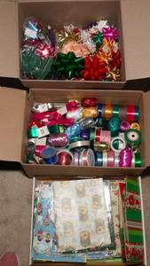 lot 416 image: Gift Wrapping Essentials - Wrapping Bows, Flat Paper and Ribbon
