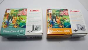 lot 414 image: Canon PowerShot A95 and PowerShot A70 Digital Pocket Cameras