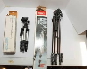 lot 87 image: Two  Camera Tri-Pods - Solidex Travel Tripod and SLIK Minipod