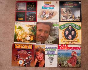 lot 459 image: Lot of 9 Vintage LP Vinyl Records  Various Artists & Genres - Lale Andersen, Marty Robbins, Mozart