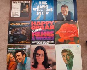 lot 475 image: Lot of 9 Vintage LP Vinyl Records  Various Artists & Genres - Andy Williams, Ed Ames