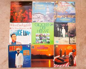 lot 496 image: Lot of 9 Vintage LP Vinyl Records - Various Artists - German Music
