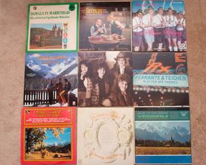 lot 501 image: Lot of 9 Vintage LP Vinyl Records - Various Artists - Mostly German Music