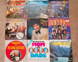 lot 502 image: Lot of 9 Vintage LP Vinyl Records - Various Artists - Mostly German MusicPolkas