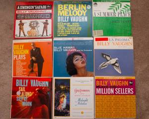 lot 515 image: Lot of 9 Vintage LP Vinyl Records - Billy Vaughn