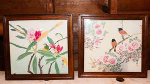 lot 521 image: Two Pieces of Japanese  Wall Art