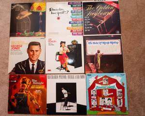 lot 536 image: Lot of 9 Vintage LP Vinyl Records - Various Artists & Genres - Lily Tomlin, George Jones, Richard Pryor